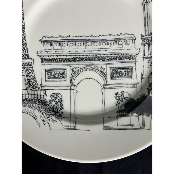 Royal Stafford City Scenes Eiffel Tower Paris Dinner Plate 11" - Picture 6 of 8